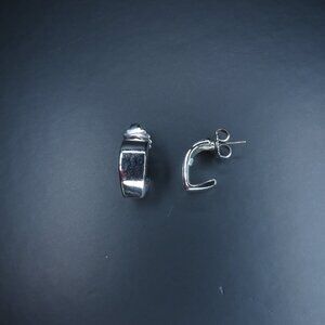 Small Sterling Silver Hanging Earring